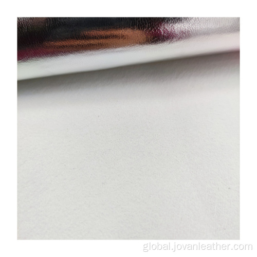 Shoe Lining Leather Laminated PU faux leather fabric for shoes lining Factory